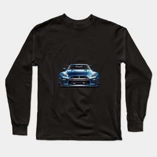 Nissan gtr r35 Front View Car Illustration T-Shirt Long Sleeve T-Shirt